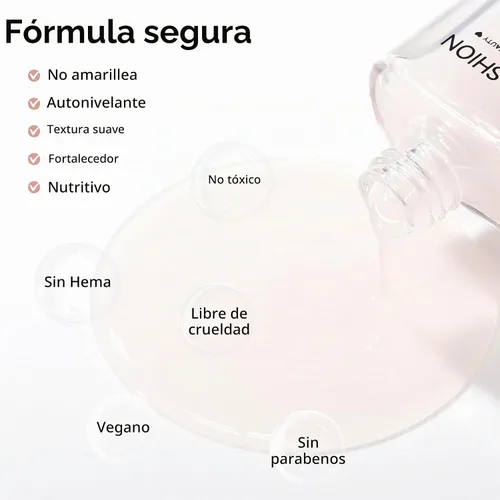 Vista 6 de Clear Ridge Filler Base Coat 3 en 1 Fortalecedor de uñas, secado rápido Transparente