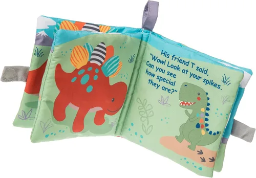 Vista 7 de Mary Meyer Set de regalo para bebé, juguetes blandos en caja, 3 piezas, Pebblesaurus