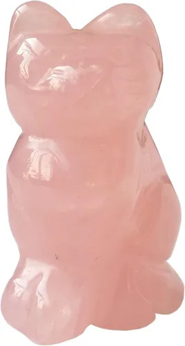 Vista 5 de 2 piezas de cristales de labradorita negra natural y piedras curativas, figuras de gato de la suerte talladas en bolsillo, coleccionables de 1.5