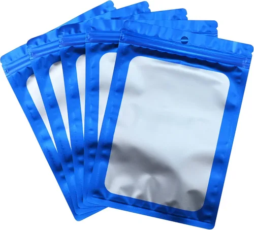 Vista 10 de Bolsa resellable de Mylar para bolígrafos, ideal para oficina, hogar, fiesta, almacenamiento de alimentos, galletas, muestras de joyería