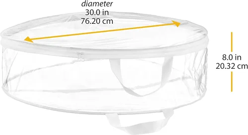 Vista 3 de Whitmor Bolsa transparente para corona cotidiana