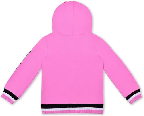 Vista 3 de Hello Kitty Sudadera con capucha con cremallera para niñas para bebés niños pequeños y pequeños color rosa Rosado