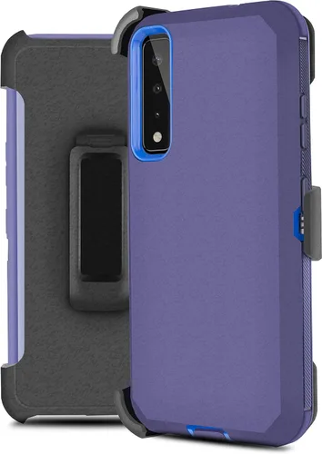 Vista 9 de Jackpot inalámbrico diseñado para LG Stylo 7 4G, con protector de pantalla integrado, funda resistente a prueba de golpes, funda con soporte Negro
