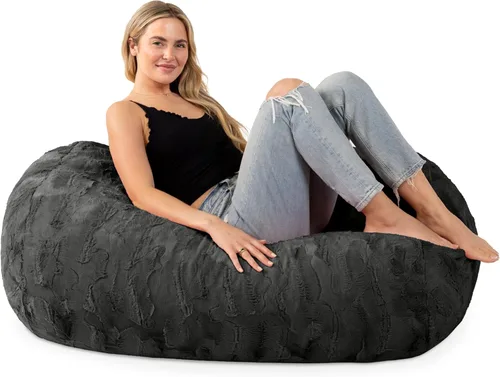 Vista 18 de Jaxx Lounger Jr. Puff Azul