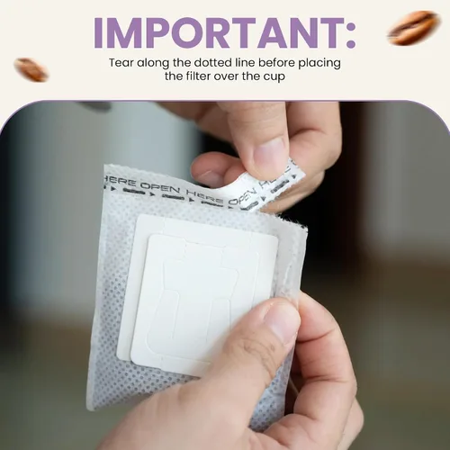 Vista 7 de Mondo Drip Coffee Mix (paquete de 10 variedades), bolsas de filtro para verter una sola porción, prellenadas 100% arábica, tostado medio
