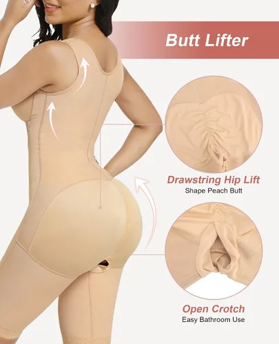 Vista 4 de FeelinGirl Fajas Colombianas Shapewear for Women Tummy Control BBL Stage 2 Post Surgery Compression Garment