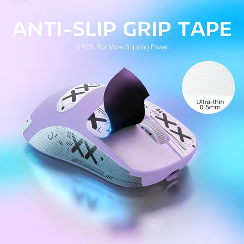 Vista 2 de ATTACK SHARK X3 - Mouse inalámbrico ligero para juegos con tres modos de 2.4G/USB-C con cable/Bluetooth, 26K DPI, sensor óptico PAW3395, interruptor