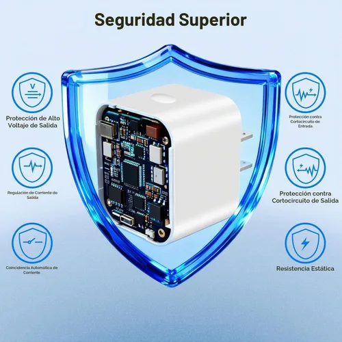 Vista 4 de Bloque de cargador USB C, [paquete de 2] adaptador dinámico USB C plegable de 40 W con carga rápida máxima de 60 W, bloque de cargador de pared USB
