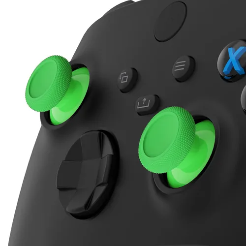 Vista 3 de eXtremeRate Replacement Controller Joystick for Xbox One - 4 PCS Green & Blue Thumbsticks Analog Thumb Sticks for Xbox Series XS, Xbox One SX, Elite
