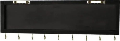 Vista 5 de SANY DAYO HOME Organizador de joyas montado en la pared, moderno soporte de madera con 9 ganchos de metal para collares, anillos, aretes, pulseras