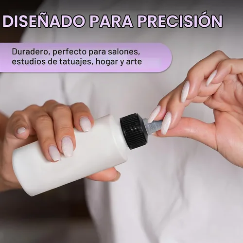 Vista 6 de BRIGHTFROM Botellas aplicadoras con tapa giratoria, botellas de plástico vacías de 2 onzas, recargables, boquilla negra de apertura/cierre