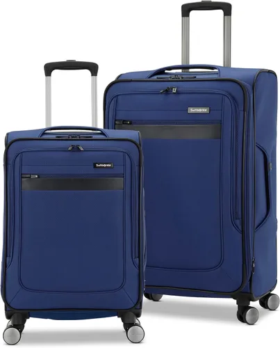 Vista 70 de Samsonite - Equipaje ligero y suave de la colección Ascella 3.0, con ruedas giratorias, Negro