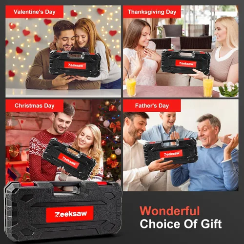 Vista 5 de Mini motosierra inalámbrica para batería Milwaukee M18, motosierra de mano de 8 pulgadas y 6 pulgadas con auto-aceitador, mini motosierra de 2-EN-1