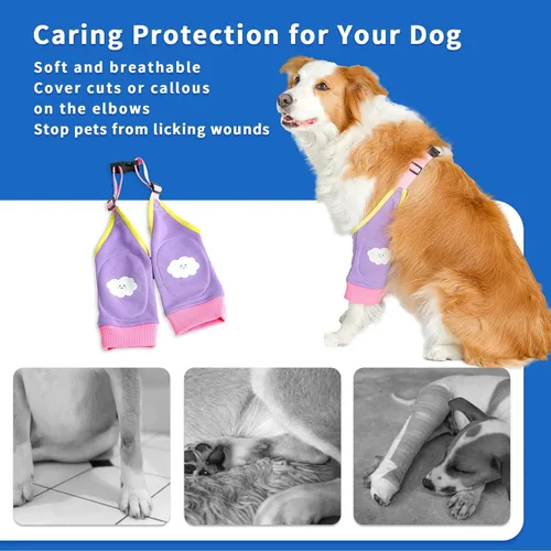 Vista 3 de Fundas protectoras de codo para perros para patas delanteras para dejar