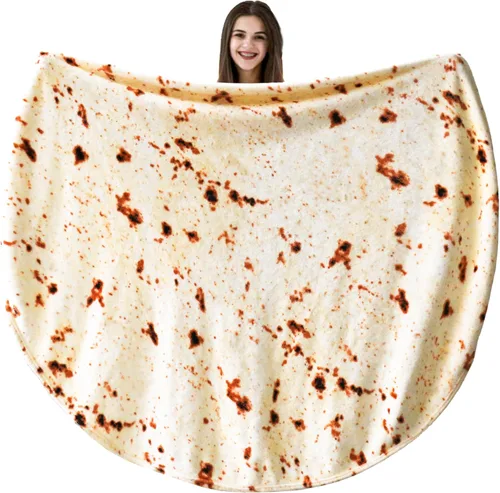 Vista 14 de Vessia Manta gigante de galletas, manta de comida divertida realista para adultos y niños, manta de galletas de chocolate suave de 300 GSM