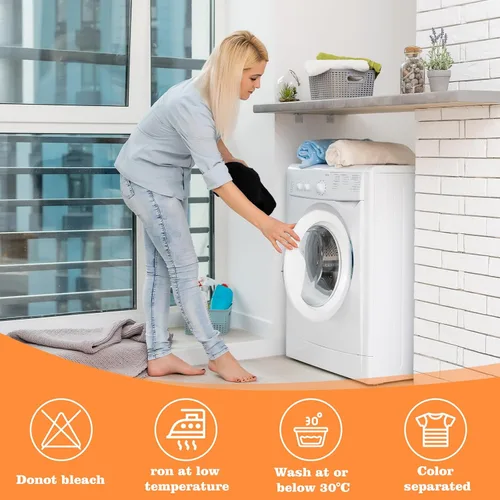 Vista 4 de Paquete de 3 divertidos delantales de cocina para mujeres y hombres, delantales de cocina negros a prueba de aceite con bolsillos ajustables, regalo