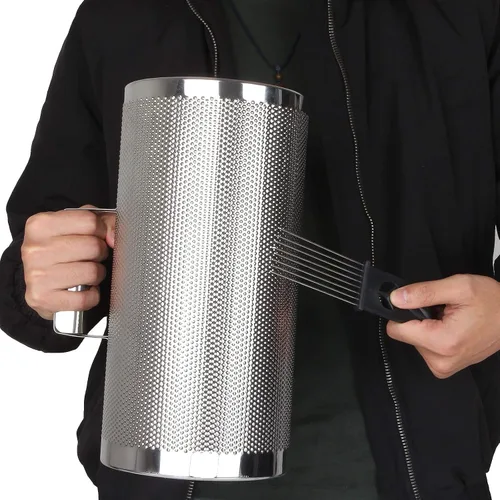 Vista 7 de 12" x 6" Instrumento Guiro de acero inoxidable Latino Percusión Metal Guiro Shaker con raspador Instrumento de percusión, Guira Dominicana, Wiro
