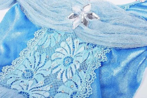 Vista 5 de JerrisApparel Vestido de niña de flores, disfraz de princesa mariposa para niña