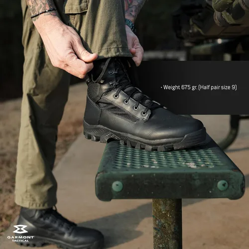 Vista 5 de GARMONT TACTICAL T8 Defense LE Law Enforcement EMS Boots for Men and Women, Full Grain Leather
