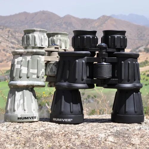 Vista 4 de HUMVEE Binocular de goma 20x50 con lente roja antirreflectante