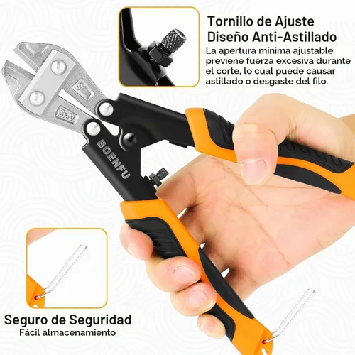 Vista 2 de BOENFU - Cortador de pernos pequeños, resistente, con agarre antideslizante