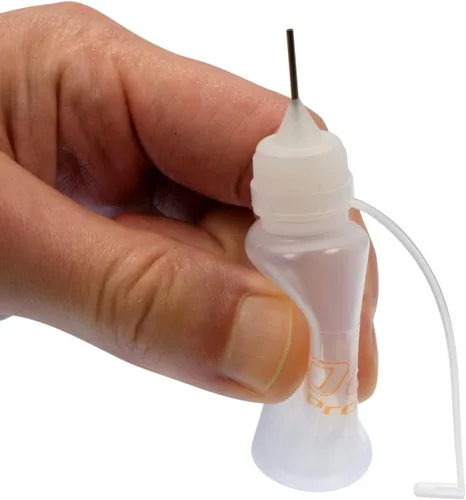 Vista 5 de Botella de plástico con gotero de aceite/líquido de 0.5 fl oz / 0.5 onzas con punta de aguja, paquete de 5 unidades #2102