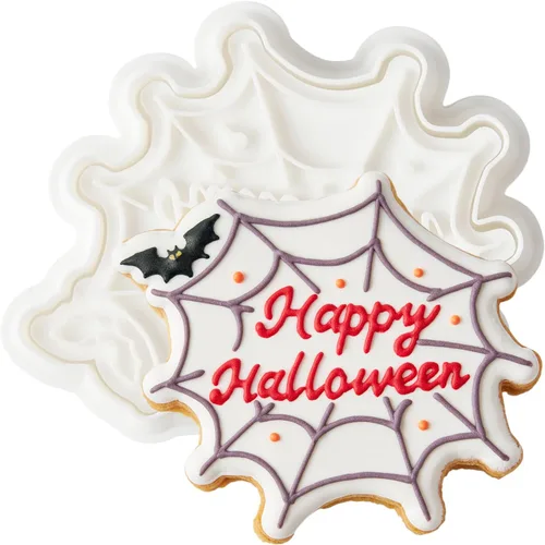 Vista 11 de Cortadores de galletas de otoño de Acción de Gracias, formas de bellotas y hojas con sellos de émbolo, accesorios de horneado de ácido poliláctico