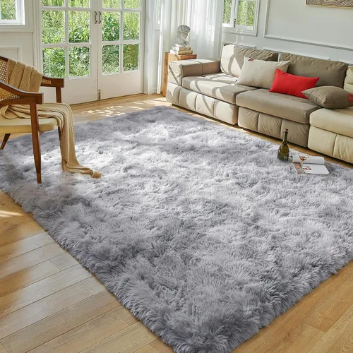 Vista 243 de Softlife Alfombra naranja para dormitorio, alfombra de felpa esponjosa para sala de estar para niñas, alfombra lanuda para niños, alfombra suave