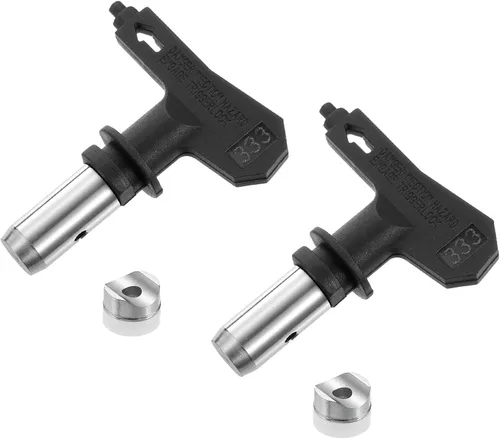 Vista 48 de uxcell 2 puntas de pulverización reversibles para pulverizador sin aire, 109 puntas de boquilla de pulverización de pintura, piezas de máquina