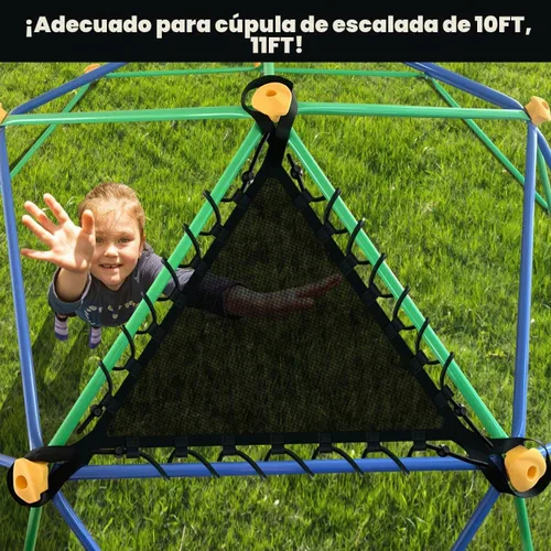 Vista 2 de JYGOPLA Silla de red para cúpula de escalada de 10 pies y 11 pies, accesorios de cúpula para escalar resistentes, fácil de instalar, para niños de 4