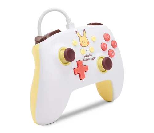Vista 2 de PowerA Enhanced Wired Controller for Nintendo Switch - Pikachu Electric Type