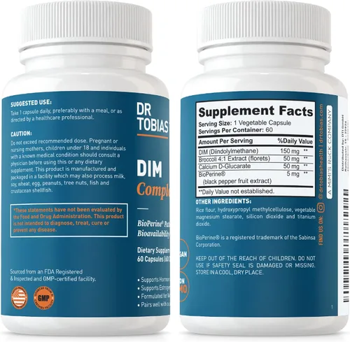 Vista 9 de Dr. Tobias Complejo multivitamínico y DIM para adultos, apoya el equilibrio energético, inmunológico y hormonal para hombres y mujeres con 42 frutas