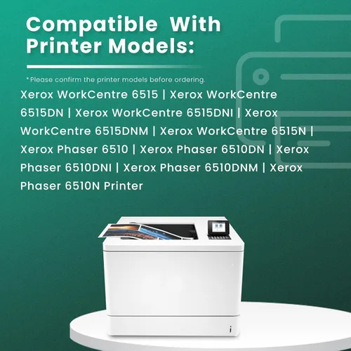 Vista 2 de GREENBOX Cartucho de tóner remanufacturado 6510/6515 106R03480 106R03690 106R03691 106R03692 para Xerox Phaser/WorkCentre 6510DNI 6510DN 6510N