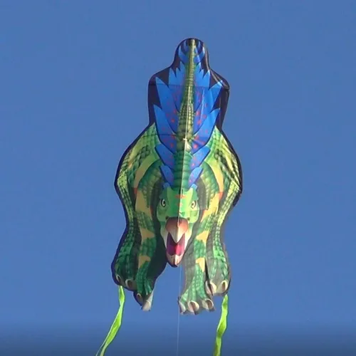 Vista 6 de WindNSun Stegosaurus Rip-Stop - Cometa de nailon, 49 pulgadas de alto