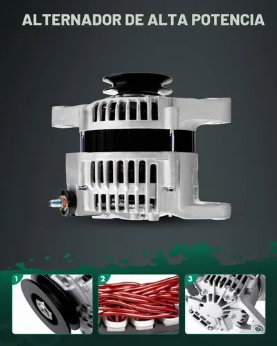 Vista 4 de SCITOO 70A nuevo alternador 13778 se adapta a Nissan para Frontier 1998