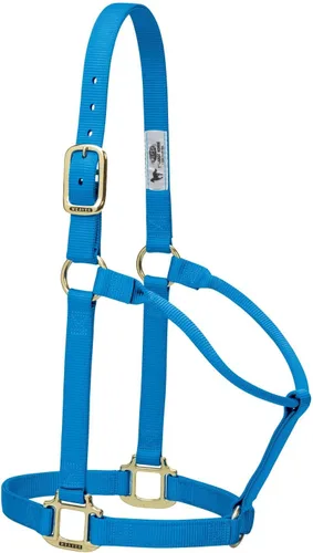 Vista 17 de Weaver Equine Breakaway Horse Halter, Supple Leather Crown, Adjustable Brass Throat Snap Halters for Horses, Equine Tack
