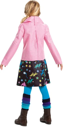 Vista 2 de Disguise Disfraz de Luna Lovegood para niños, abrigo y leggings oficial de lujo de Luna de Harry Potter, talla chica (4-6x)
