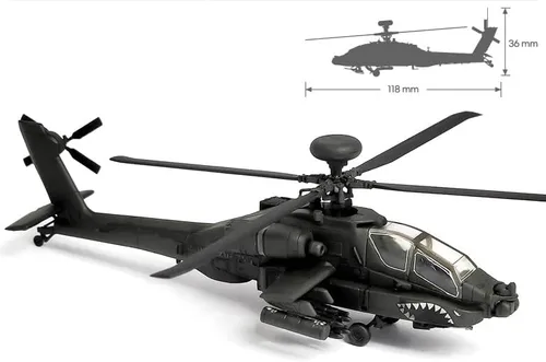 Vista 6 de Academy Hobby - Kits de modelos de plástico a escala 1/144 AH-64D/DJ