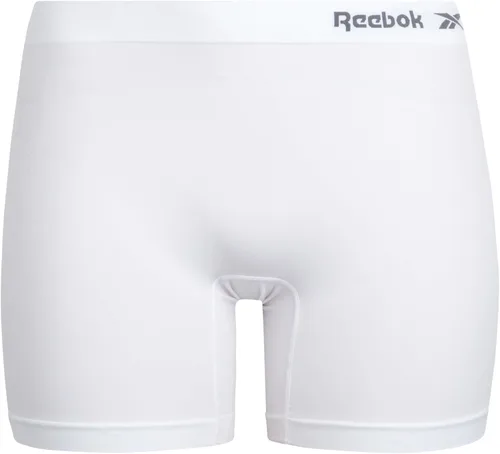 Vista 4 de Reebok Ropa interior para mujer Paquete de 6 calzones sin costuras de pierna larga (S-3XL)