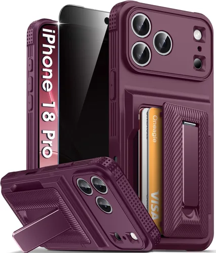 Vista 36 de Oneagle Funda tipo cartera para iPhone 17 Pro Max con tarjetero