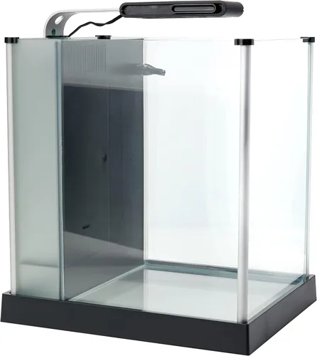 Vista 2 de Juego de acuario Fluval SPEC III, acuario con iluminación LED y sistema de filtración de 3 etapas, 2.6 galones, blanco, 10517A1