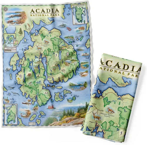 Vista 27 de Xplorer Maps 1000 Islands Map - Toalla decorativa de harina para cocina, 100% algodón, 18 x 24 pulgadas