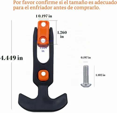 Vista 5 de Creatyi Pestillos de repuesto de la tapa del refrigerador duraderos