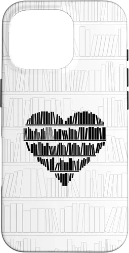 Vista 20 de Bookworm Book Lover Minimalist Heart White Case for iPhone 17