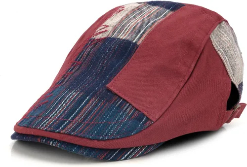 Vista 8 de M MOACC Gorra de Newsboy para hombre, boina de algodón, con hebilla ajustable de cabbie Gatsby, gorras planas para conducir
