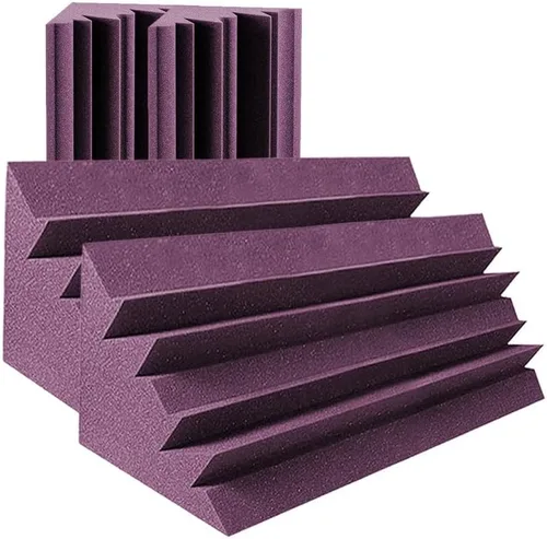 Vista 14 de 4 piezas de espuma de aislamiento acústico acústico de trampa de bajo largo negro 4.7 "x 4.7" x 18.8" AP1138 Trampa de bajo largo negro Ap1138