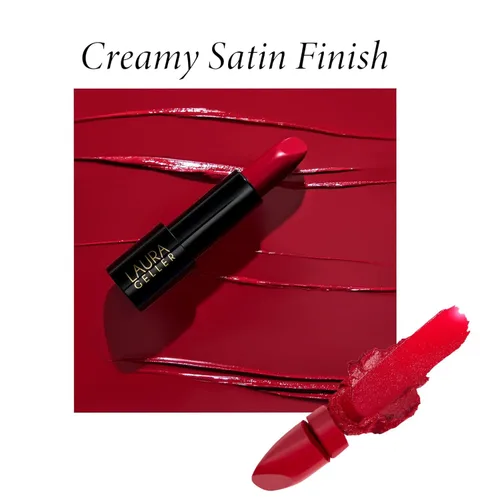 Vista 5 de LAURA GELLER NEW YORK Lápiz labial clásico moderno - Berry Bliss - Color ultra rico - Lujoso y ligero - Acabado crema