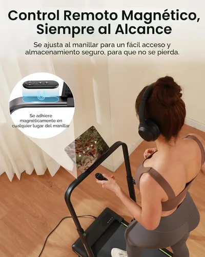 Vista 7 de Walking Pad Treadmill with Incline and Height Adjustable Handle Bar