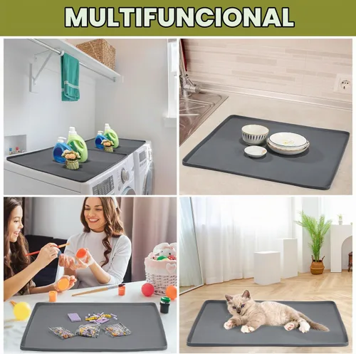 Vista 6 de 2 fundas para lavadora y secadora de 25.6 x 25.6 pulgadas, silicona Gris