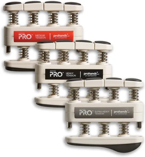Vista 15 de Prohands PRO Ejercicio de Mano, Ejercitador de Dedos (Fortalecedor de Agarre de Mano), con Resorte, Sistema de Pistón de Dedos, Aislamiento